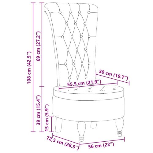 Стол с тапицерия Тъмен зелен 56,5 x 70 x 110 см текстил