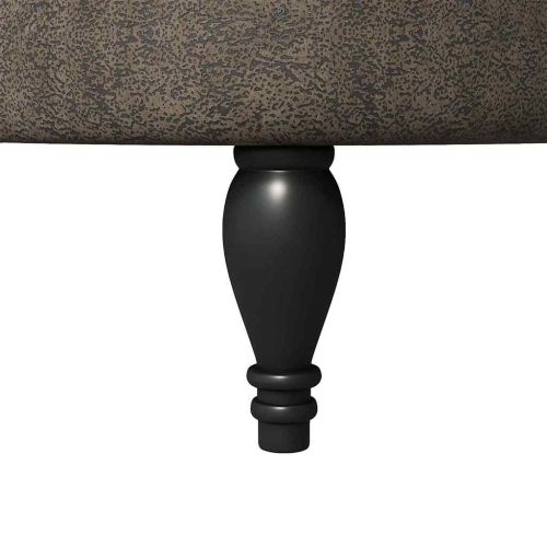 Стол с тапицерия Тъмен сив 56,5 x 70 x 110 см Изкуствена набук