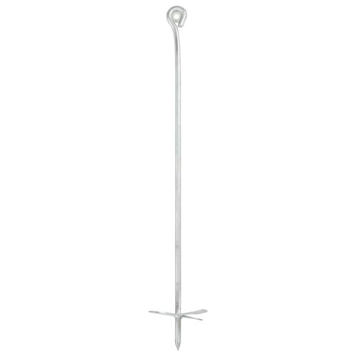 Анкери за земя, 6 бр, 10х60 см, поцинкован метал