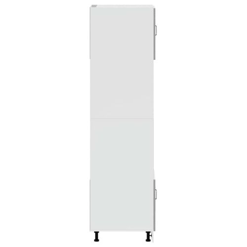 Шкафове за фурна, 2 бр. "Kalmar", бетонно сиви, инженерно дърво