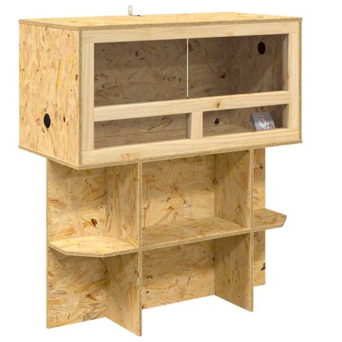 Терариум Кафяво 80 х 40 х 90 см ОСБ