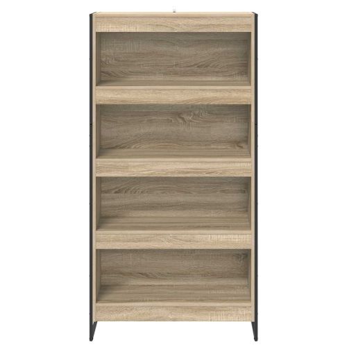Шкаф за книги 2 pcs Сонома 80 x 30 x 155 см Инженерно дърво