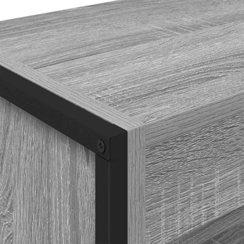 Шкаф за книги 2 pcs Сив Сонома 80 x 30 x 155 см Инженерно дърво