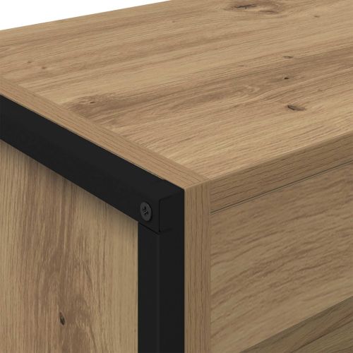 Шкаф за книги 2 pcs Дъб Артизан 80 x 30 x 155 см