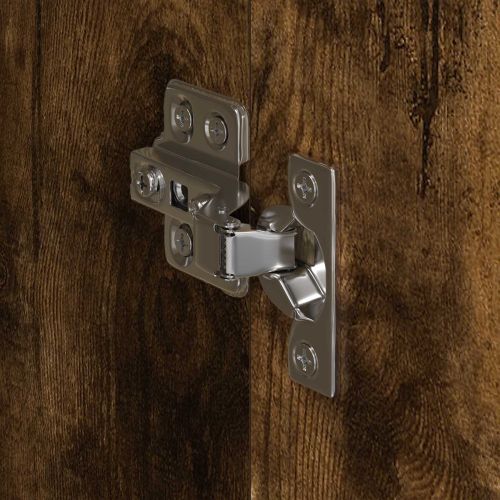 Гардероб 2 pcs Димящ дъб 50 x 50 x 200 cm Инженерно дърво