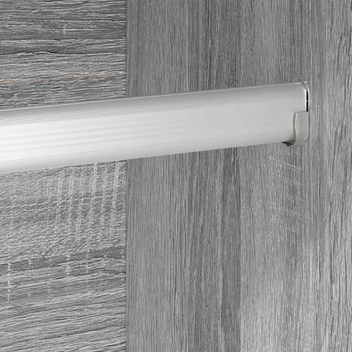 Гардероб 2 pcs Сив Сонома 50 x 50 x 200 cm Инженерно дърво