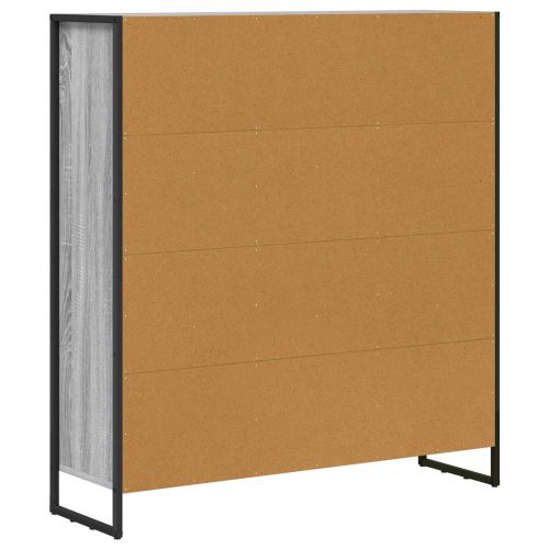 Шкаф за книги 2 pcs Сив Сонома 99,5 x 30 x 108,5 см