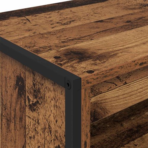 Високи шкафове 2 pcs Старо дърво 60 x 36 x 200 см