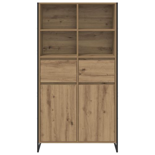 Служебен шкаф с чекмедже 2 pcs Дъб Артизан 81 x 36 x 150.5 см