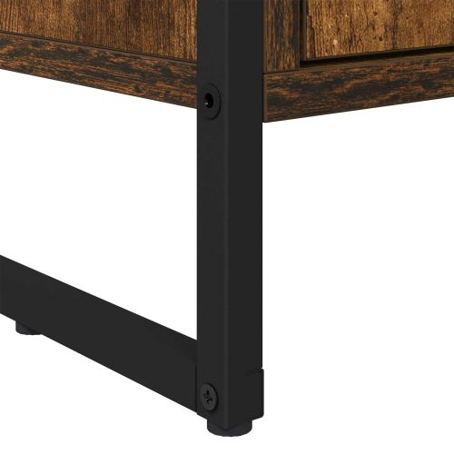 Високи шкафове 2 pcs Димящ дъб 60 x 36 x 300 см Инженерно дърво