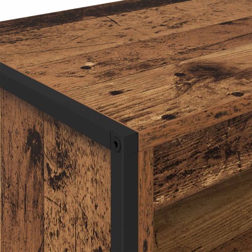 Високи шкафове 2 pcs Старо дърво 79 x 36 x 200 см