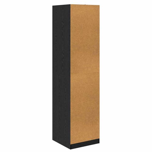 Гардероб с рафт Черен дъб 50 x 50 x 200 cm Инженерно дърво