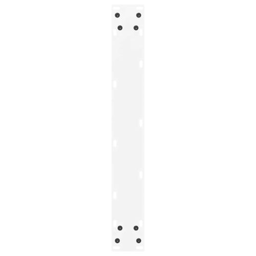 Крака за трапезна маса, U-образни, 3 бр., бели, 70x(72-73) см, стомана