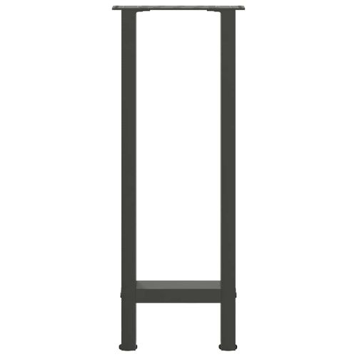 Крака за конзолна маса, антрацит, 2 бр., 38 x (72-73) см, стомана