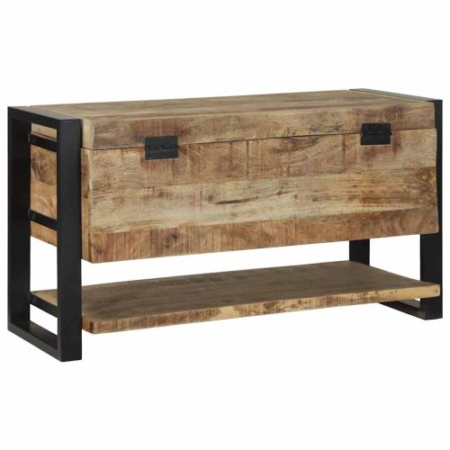 Съхранителна кутия Кафяво Масивна дървесина от манго