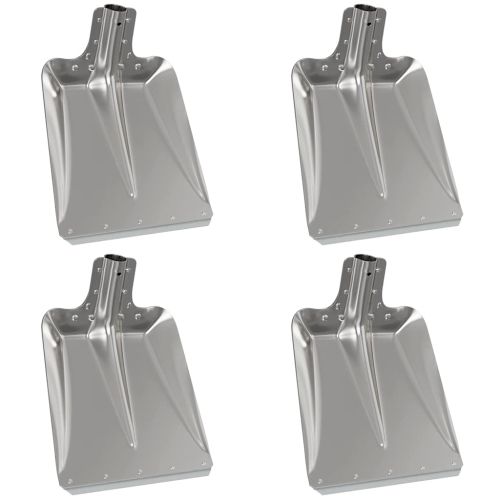Глава на лопата 4 pcs Сребрист 41,5 x 32,5 см Алуминий
