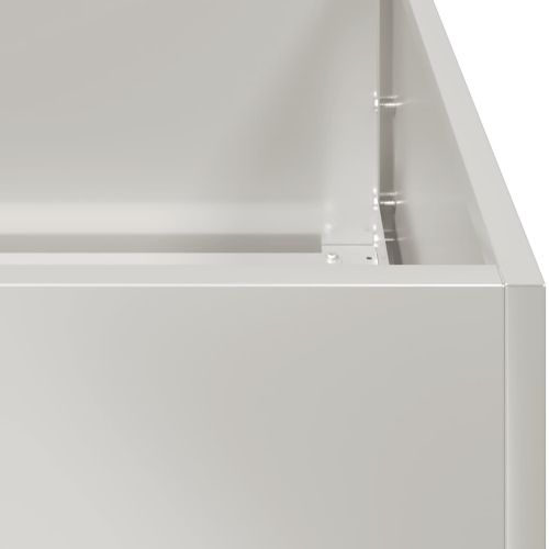 Кашпа, 360x80x40 см, неръждаема стомана