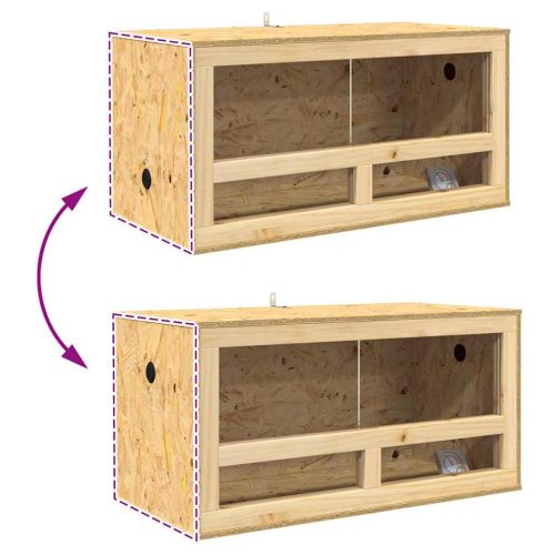 Терариум Кафяво 80 x 40 x 40 cm ОСБ