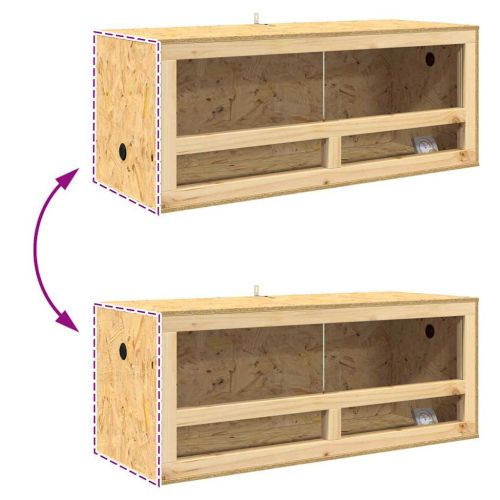 Терариум Кафяво 100 x 40 x 40 cm ОСБ