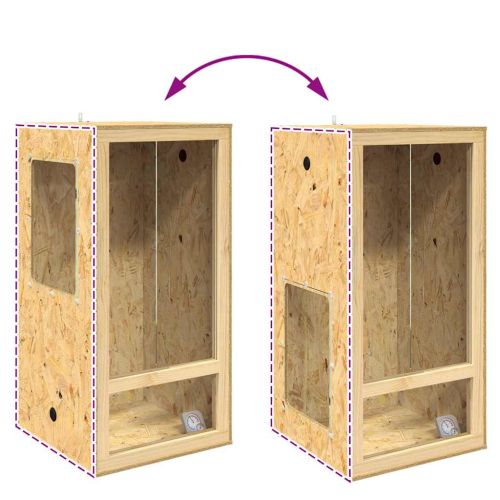 Терариум Кафяво 50 x 50 x 100 cm ОСБ