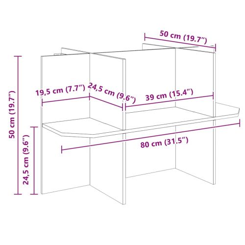 Основна за терариум Кафяво 80 x 50 x 50 см ОСБ