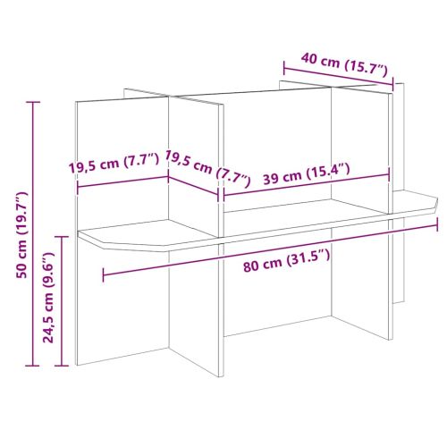 Основна за терариум с рафт Кафяво 80 x 40 x 50 cm ОСБ