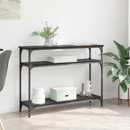 Конзолна маса Черния дъб 100 x 29 x 75 см Инженерно дърво