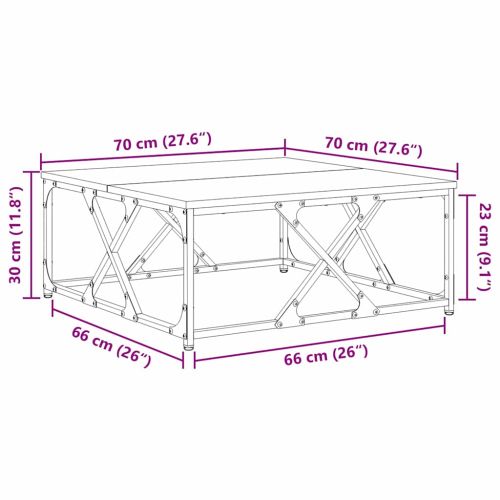 Масичка за кафе Старо дърво 70 x 70 x 30 cm Инженерно дърво
