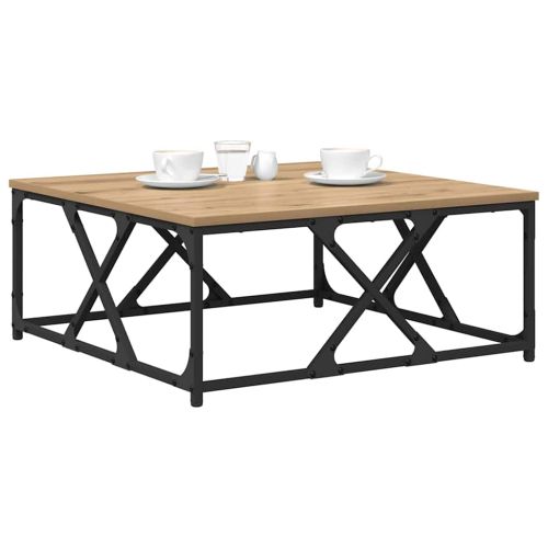 Масичка за кафе Дъб 70 x 70 x 30 cm Инженерно дърво