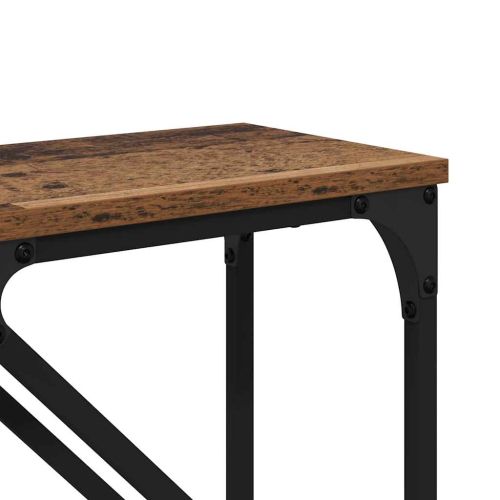 Конзолна маса 2 pcs Старо дърво 100 x 28 x 75 см