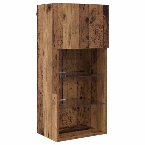 Стойки за телевизор 6 pcs Черния дъб 100 x 30 x 40 см