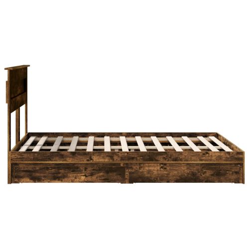 Легло с място за съхранение с таблото Димян дъб 140 x 190 cm