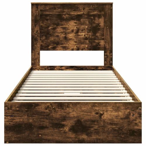 Легло с място за съхранение с таблото Димян дъб 75 x 190 cm