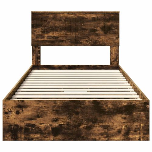 Легло с място за съхранение с таблото Димян дъб 100 x 200 cm