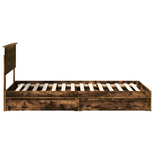 Легло с място за съхранение с таблото Димян дъб 100 x 200 cm