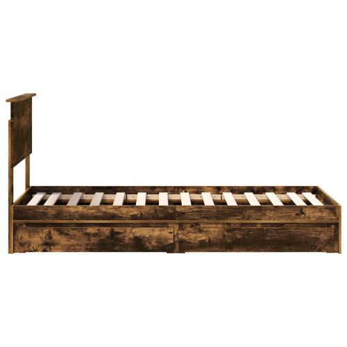 Легло с място за съхранение с таблото Димян дъб 75 x 190 cm