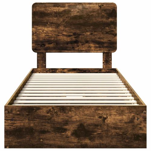 Легло с място за съхранение с таблото Димян дъб 90 x 200 cm