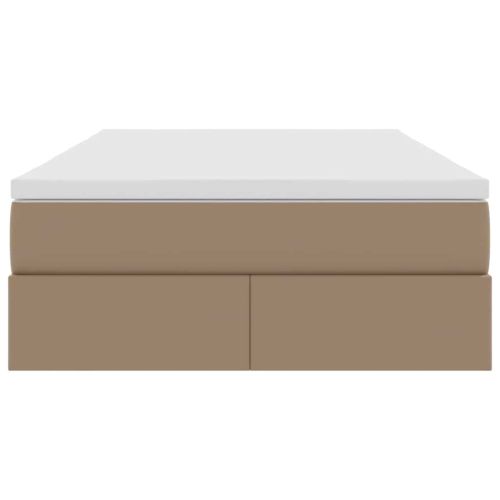 Легло с място за съхранение и матрак Капучино 120 x 200 cm