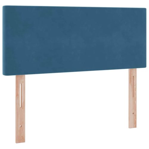 Легло с място за съхранение с матрак Синьо 120 x 190 cm Кадифе