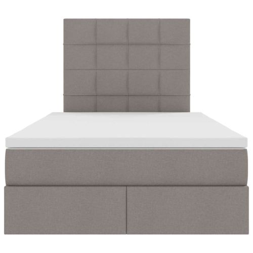 Легло с място за съхранение Таупе 120 x 200 cm Изкуствена