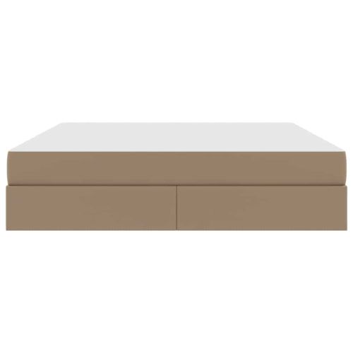Легло с място за съхранение и матрак Капучино 160 x 200 cm