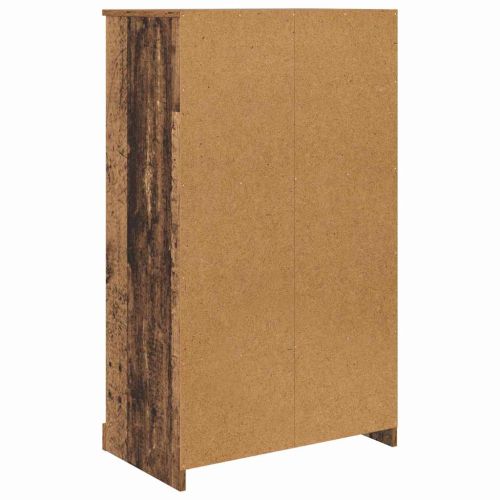 Висок шкаф с чекмедже 3 pcs Старо дърво Инженерно дърво