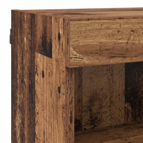 Телевизионен стенен шкаф 6 pcs Старо дърво Инженерно дърво