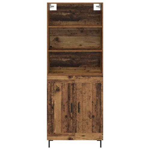 Висок шкаф Старо дърво 69,5 x 34 x 180 см Инженерно дърво