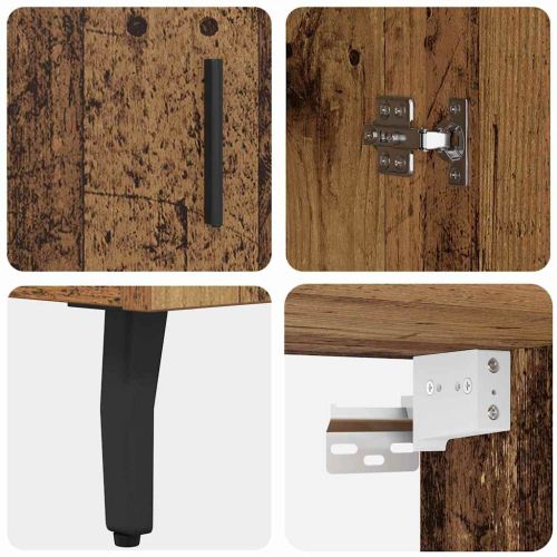 Висок шкаф Старо дърво 69,5 x 34 x 180 см