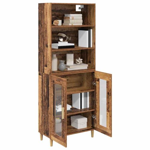Висок шкаф Старо дърво 69,5 x 32,5 x 180 см Инженерно дърво