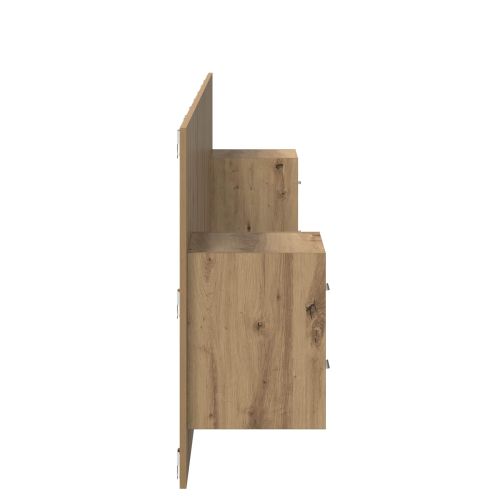 Табла с шкаф с чекмедже с таблото 3 pcs Дъб Инженерно дърво