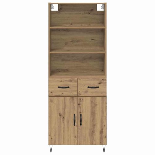 Висок шкаф с чекмедже Дъб 69,5 x 34 x 180 см Инженерно дърво