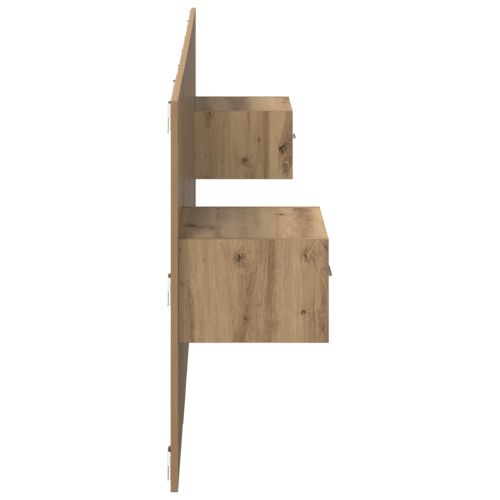 Табла с шкаф с чекмедже с таблото 3 pcs Дъб Инженерно дърво