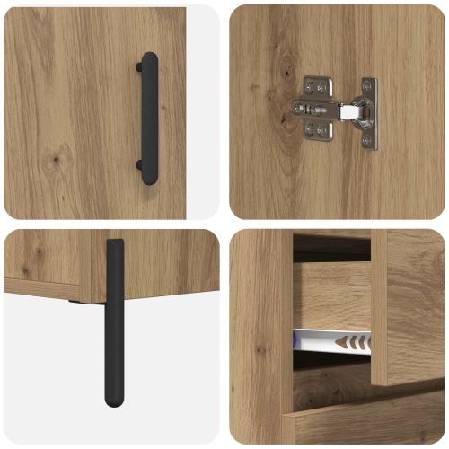 Висок шкаф Дъб 69,5 x 32,5 x 180 см Инженерно дърво